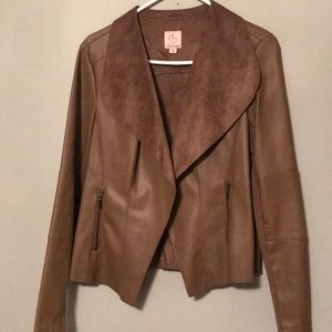 NWOT super soft faux suede/soft leather jacket